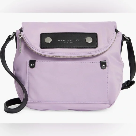 Marc Jacobs Preppy Lilac Nylon Crossbody Bag Brand New With Tags - Picture 2 of 6